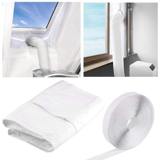 En Plexiglass 4 Mm Kit Joint De Fenu00eatre Efficace Pour Climatiseurs Portable Avec Calfeutrage Porte Fenetre Climatiseur