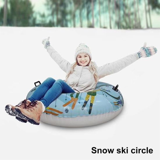 LUGE Tube de neige gonflable en PVC de forme ronde, ludique résistant au froid style-Snowfield1