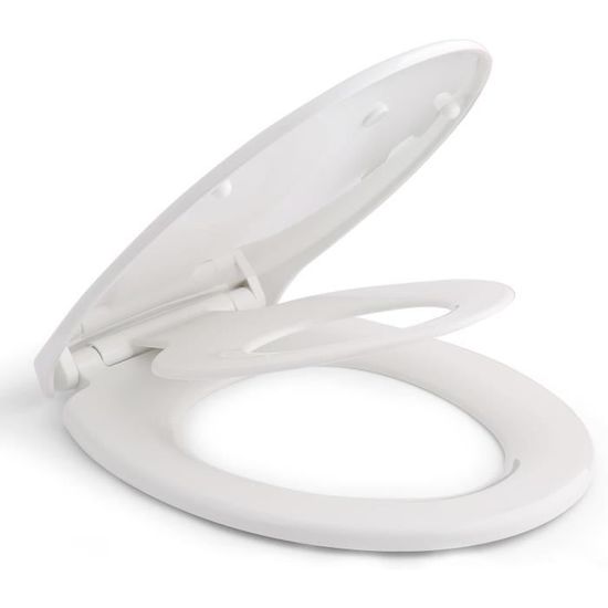 Abattant WC Familial, Abattant WC avec Réducteur Enfant, Lunette de