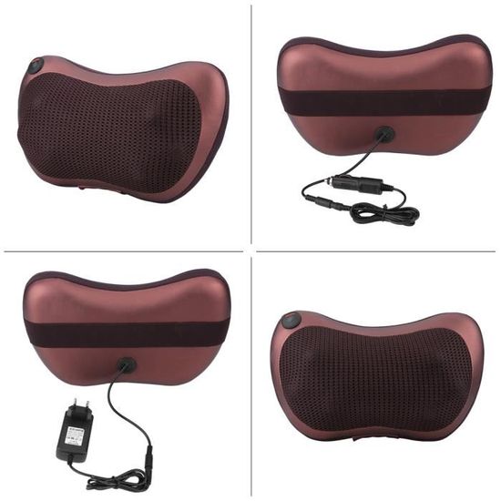Back Coussin de masseur 3D avec masse en pétrissage à la chaleur