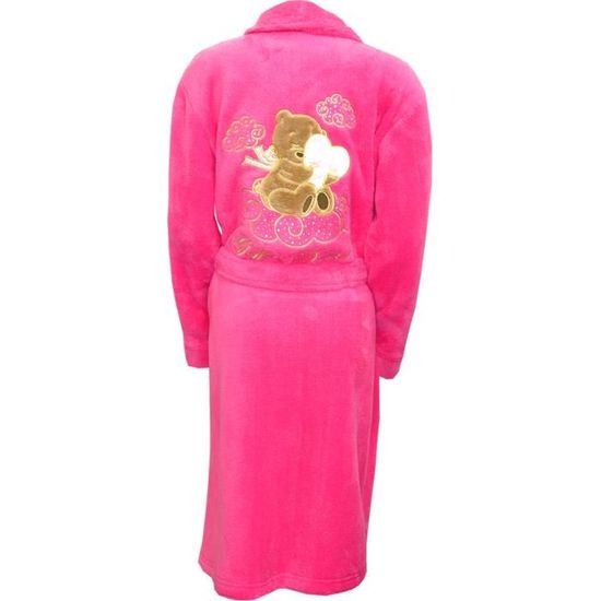 Peignoir Fille Geffen 4 A 16 Ans 10 Ans Fushia Achat