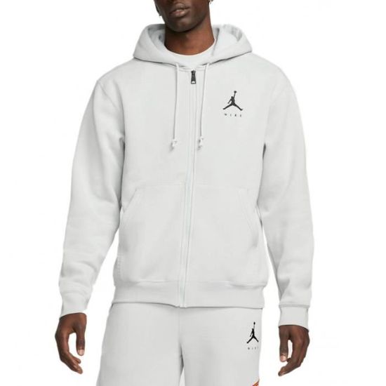 SWEAT À CAPUCHE JORDAN JUMPMAN AIR FLEECE ENFANT - NOIR GRIS - Basket  Connection