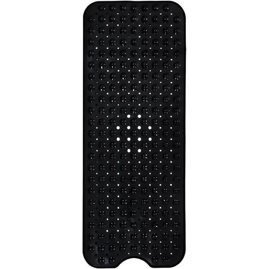 Bathsafe Tapis De Bain Extra Long Antidérapant Antibactérien 88x40 Cm Marron