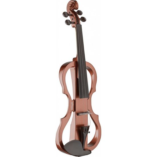 STAGG EVN X-4/4 VBR Pack violon électrique 4/4 couleur violinburst  - Etui semi-rigide - Casque
