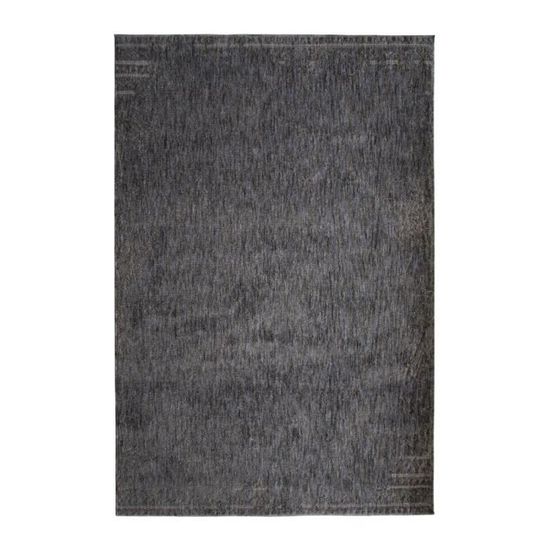 RECYCLE USED - Tapis extra-doux motif usé gris noir 120 x 170 cm