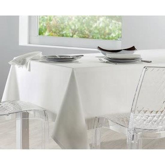 Nappe Rectangulaire Grande Taille 170 X 320 Cm Soft Ivoire Achat