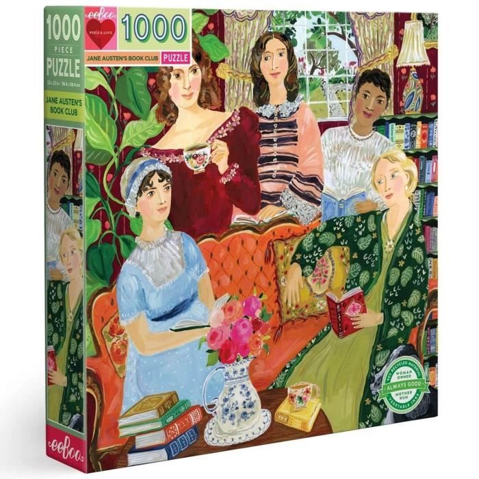 Puzzle Carré 1000 Pièces : Club de lecture de Jane Austen Coloris Unique
