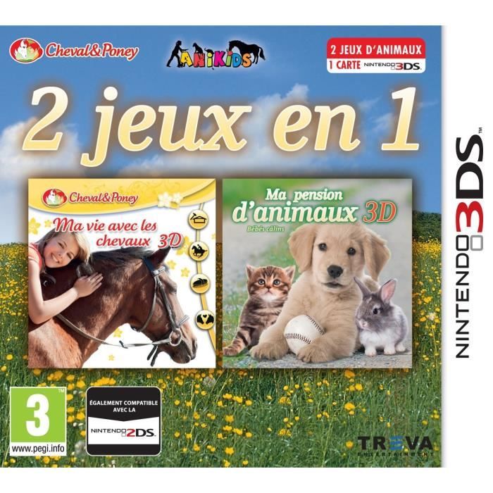 Ma Vie Avec Les Chevaux + Pension Animaux Jeu 3DS