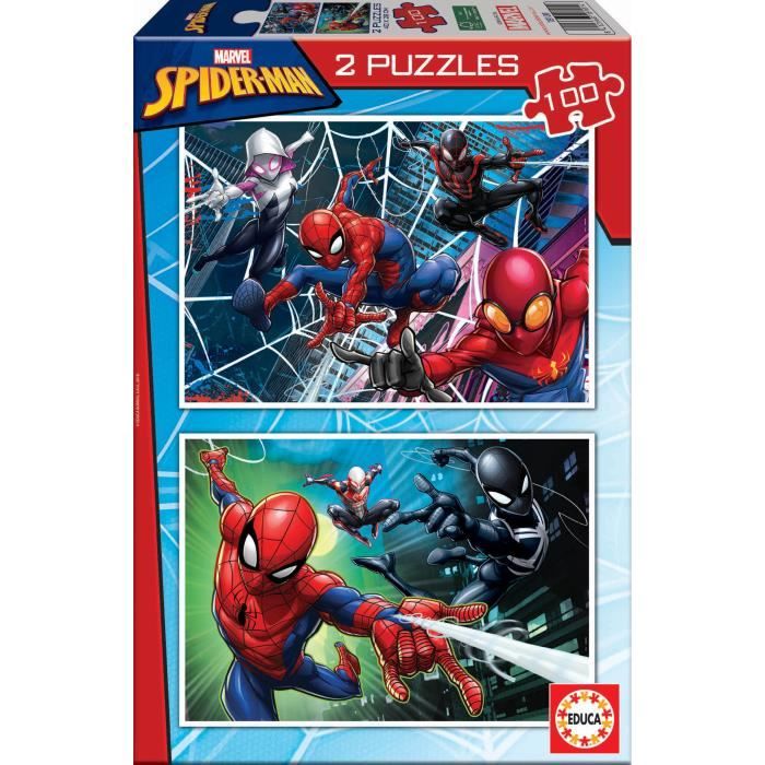 Jouet Puzzle - Borrás-2x100 Spiderman 18101 Varié