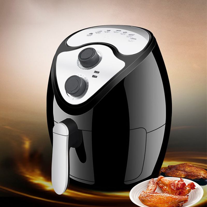 HEK Friteuses d'air Friteuse à air Chaud, friteuse sans Huile Cuisson et rôtissage Lave-Vaisselle Amovible Noir