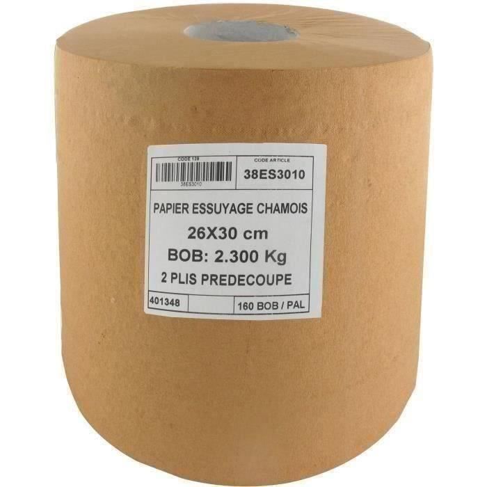 Bobine essuie-mains ouate / chamois
