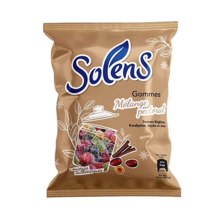 Gomme à macher. Gout varié réglisse, anis, eucalyptus jujube et lichen.