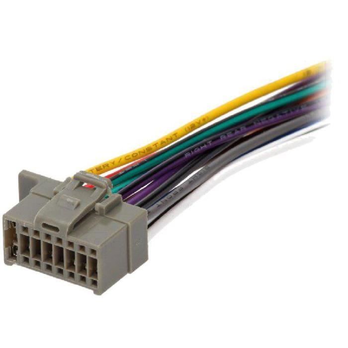 Cable Autoradio Panasonic 16PIN Fils nus - connecteur noir