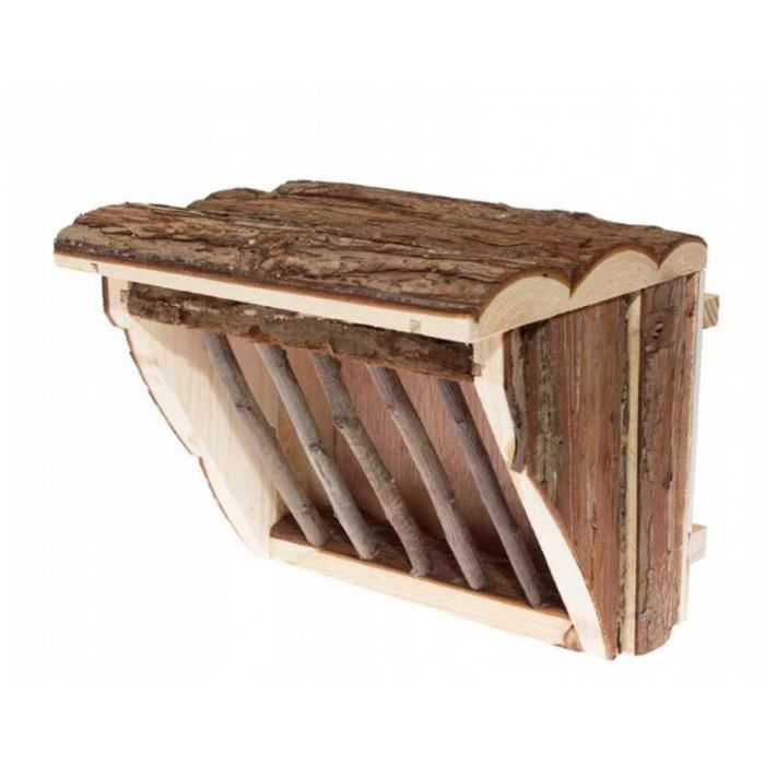 Râtelier à foin, herbes et paille à suspendre. 20x15x17cm. - animallparadise Marron