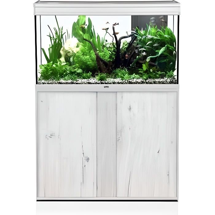 Meuble Aquarium Elegance Expert 100x40cm Chêne Blanc - Aquatlantis