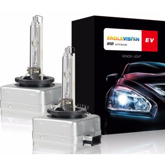 D1S Xenon Ampoule HID Xénon Lampe de Rechange 35W Phare de lampe xénon 12V 4300K Jaune (2 Ampoules)