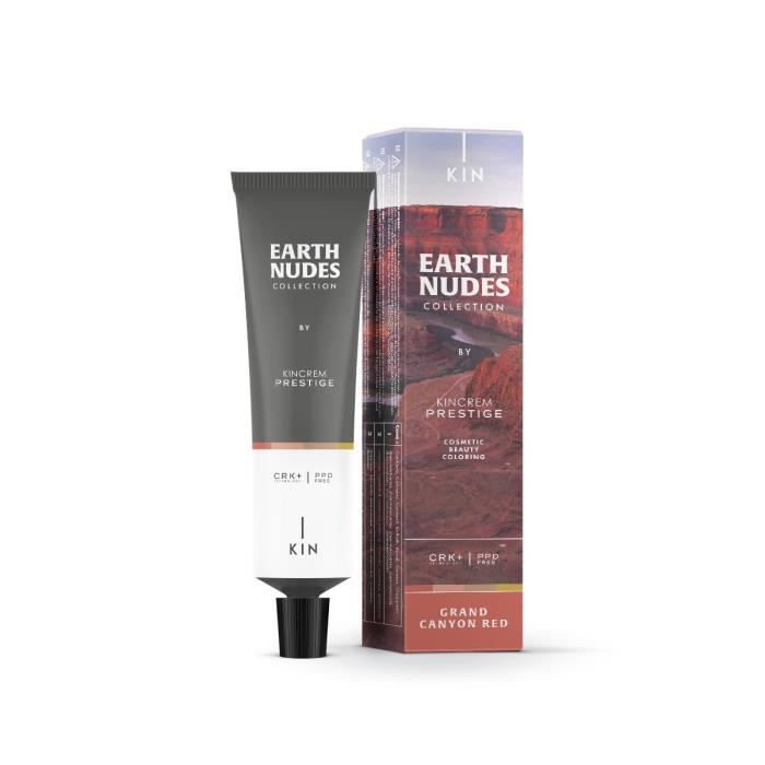 Coloration permanente Earth Nudes 6.647 - Grand Canyon Red 60ml, Kin Cosmetics, Femme
