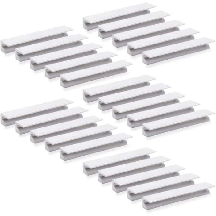 POIGNEE 9162962 Poigneacutee pour meuble CC 64mm aluminium anodiseacute mat Set de 25 piegraveces621