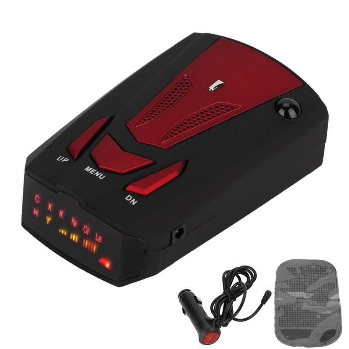 Qiilu détecteur de radar de voiture 16 bande de fréquences 360 degrés V7 GPS sécurité de vitesse de voiture détecteur de radar