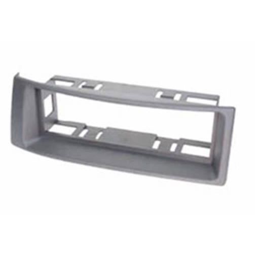Adaptateur de façade d'autoradio simple DIN gris Renault Scenic > 2002