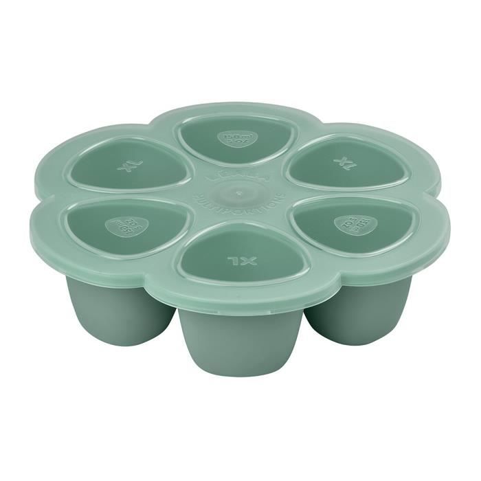 BEABA, Multiportions silicone 6 x 150 ml vert sauge green