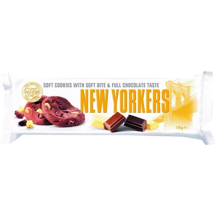 NEW YORKERS Cookies Moelleux aux 3 Chocolats - 175 g
