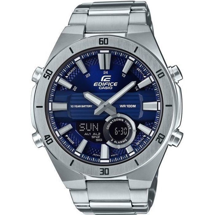 CASIO Montre Analogique - Digital pour Homme à mouvement Quartz en Acier inoxydable ERA-110D-2AVEF