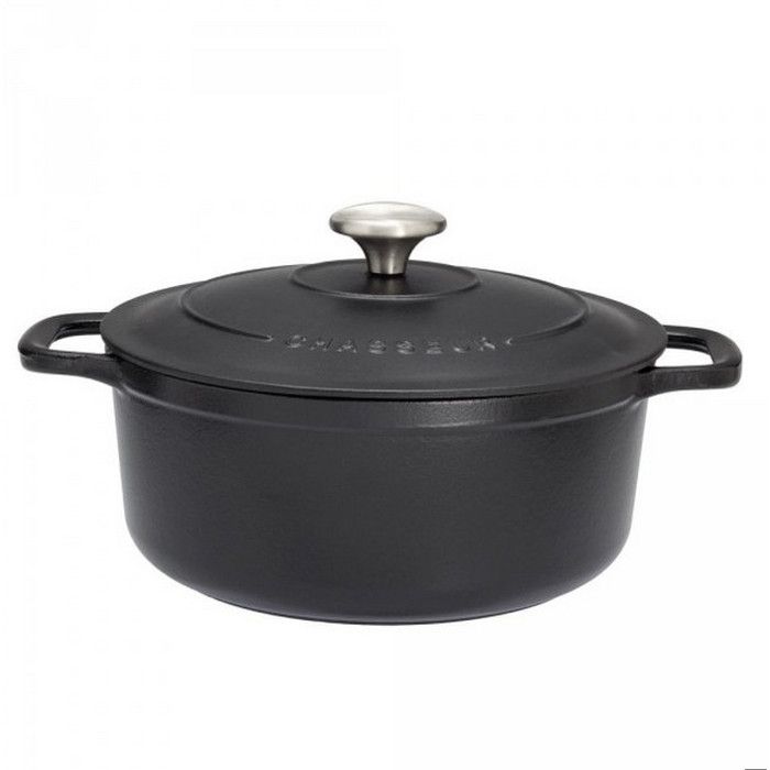 Chasseur - cocotte ronde en fonte émaillée 10cm noir sublime - puc471001
