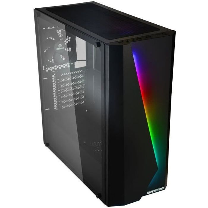 ENERMAX BOITIER PC ENERMAX Makashi - Gaming - Noir - Verre trempé - Format E-ATX (ECA-MK50-BB-ARGB MAKASHI)