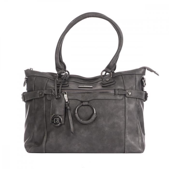 Sac À Main Gris Foncé Femme Georges Rech Odette
