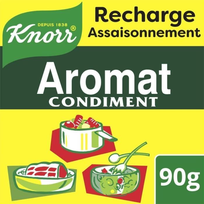 KNORR - Aromat Recharge 90 G - Lot De 4