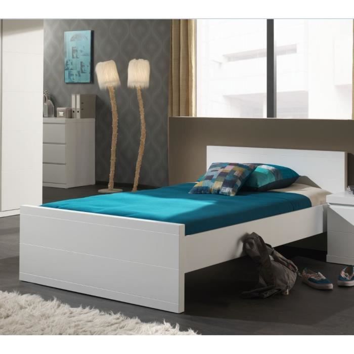 LARA Lit enfant 120 x 200 cm blanc