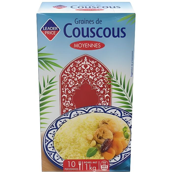Graines de couscous moyennes - 1kg