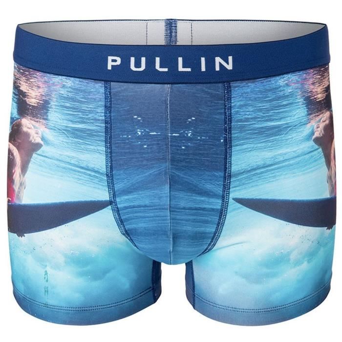 PULL IN Boxer Homme Microfibre AQUAGIRL Bleu