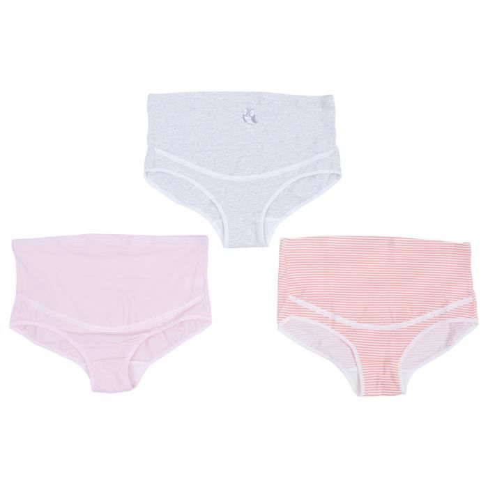 3pcs grosses sous-vêtements de maternité de respirant la peau conviviale pour femmes - filet soin maman