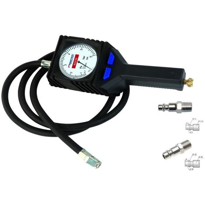 POIGNEE DE GONFLAGE MANOMETRE BP + EMBOUT