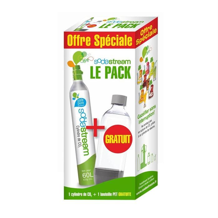 Recharge de gaz + 1 bouteille PET Soda Club