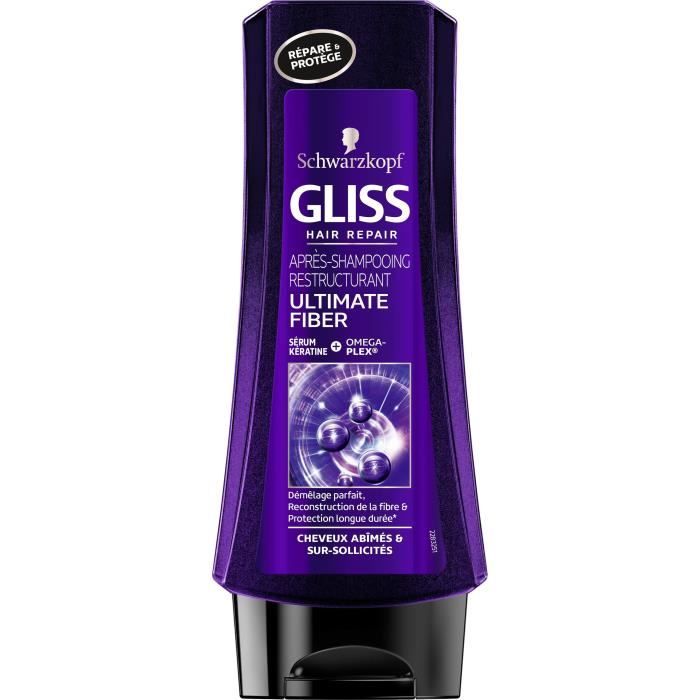 SCHWARZKOPF Après-shampoing Gliss Ultimate Fiber - 200 ml