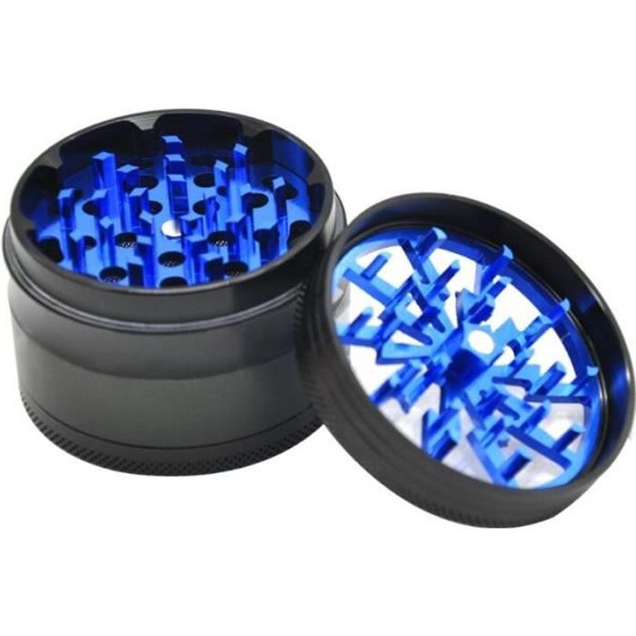 Broyeur Moulin à Herbes epice broyage Grinder 63 mm bleu