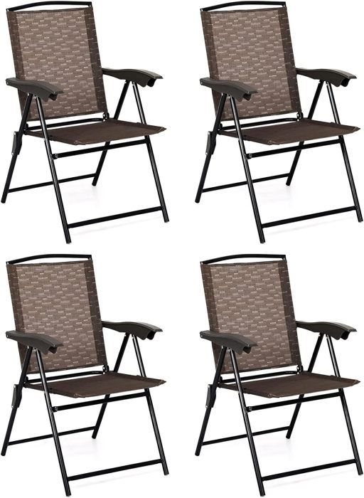 2 Chaises De Jardin Pliantes Casaria - Alu Gris, Dossier Réglable - Neuves