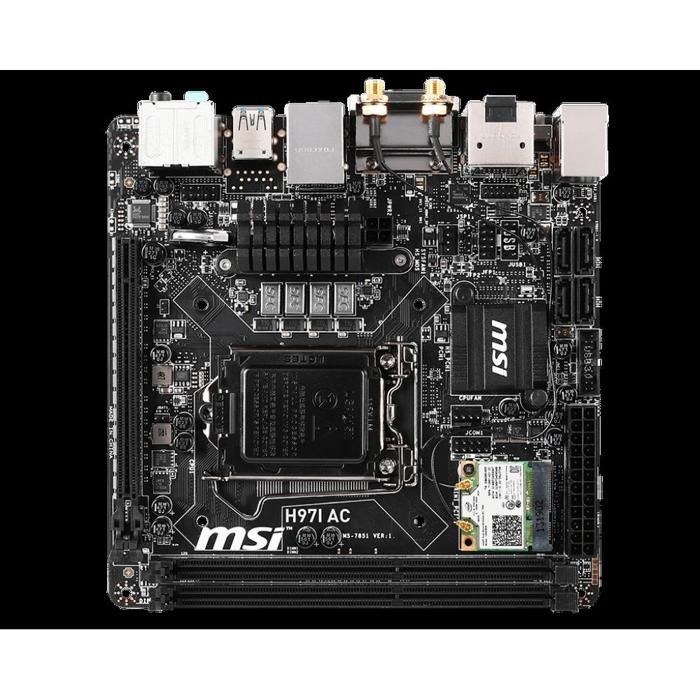 Acheter Carte mère MSI H97I AC Intel H97 LGA 1150 2xDDR3 SDRAM 16 Go Mini ITX Reconditionné - 129,00 € Carte mère MSI H97I AC Intel H97 LGA 1150 2xDDR3 SDRAM 16 Go Mini ITX Reconditionné - MSI reconditionné disponible sur Cdiscount Seconde Vie
