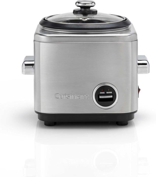 Rice Cooker 800g Riz et céréales multicuiseur Vapeur et maintien au chaud Fil rétractable acier inoxydable sans BPA Tasse à mesurer