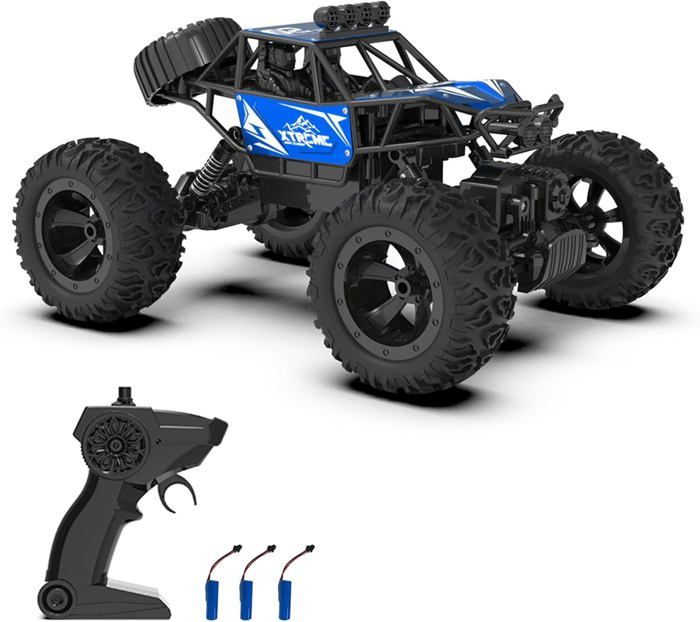 Kiztoys Voiture Télécommandée - 2,4 GHz RC Rapide Tout Terrain Voiture 40 km /h avec Lumières 1:18, 4WD High Speed RC Buggy Crawlers Radiocommandée Jouet Cadeau pour Enfant Adulte Kiztoys Voiture Télécommandée - 2,4 GHz RC Rapide Tout Terrain Voiture 40 km /h avec Lumières 1:18, 4WD High Speed RC Buggy Crawlers Radiocommandée Jouet Cadeau pour Enfant Adulte