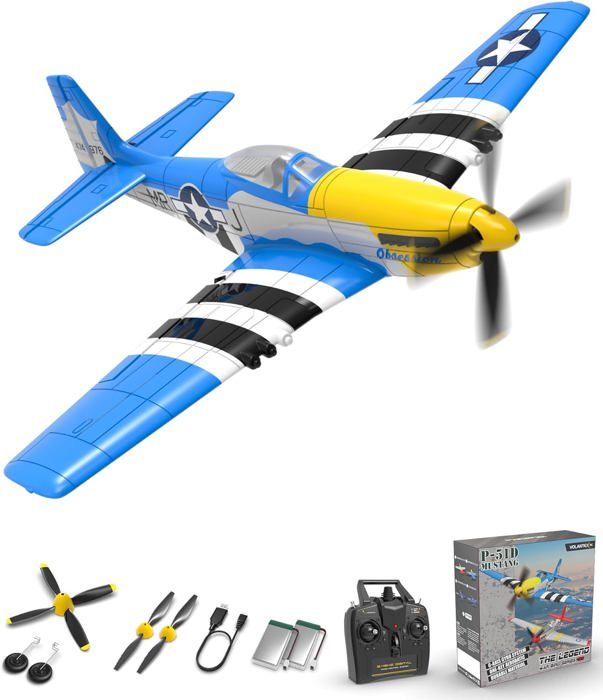 Avion RC Télécommandé, 2.4Ghz 2 Canaux Avion Télécommandé Avec Lumière