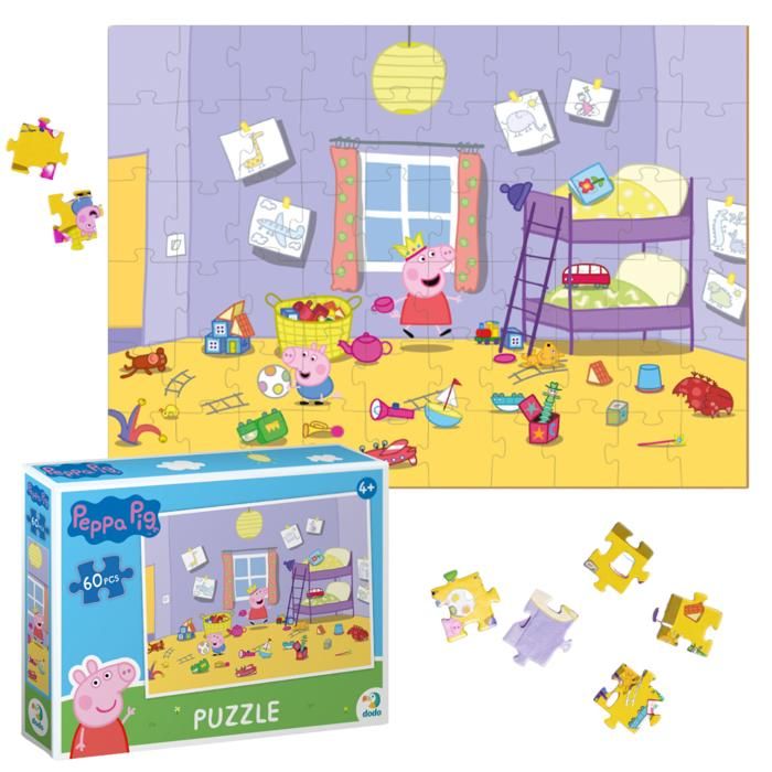 Puzzle - DODO - Peppa Pig Puzzle - 60 pièces - Multicolore - Éducatif pour enfants