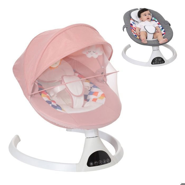 Balancelle Bébé Électrique 3 en 1 Balancelle Bébé Télécommande Transat