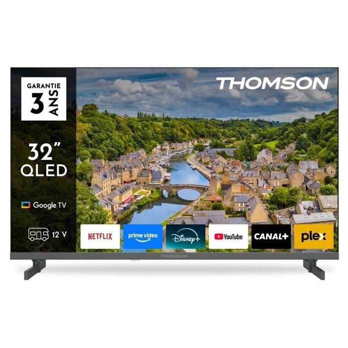 32FQG3S15C QLED avec adaptateur 12V Camping FHD 60Hz 60cm 2025 - vue 3
