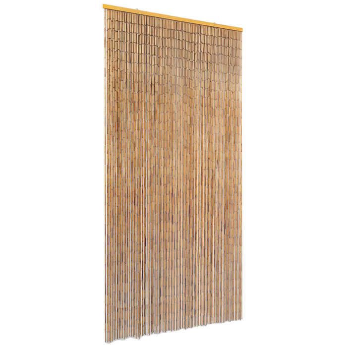 Rideau de porte - vidaXL - Bambou - Anti-insectes - 90 x 220 cm - Marron