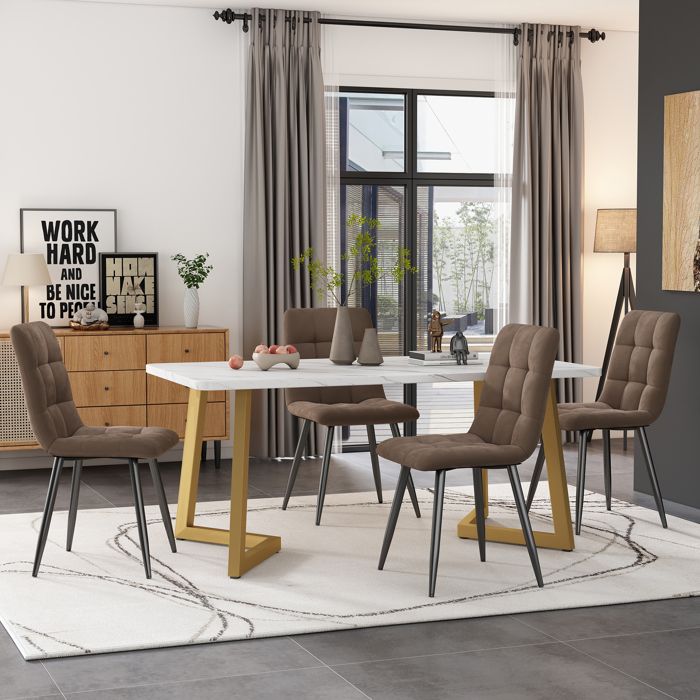 Table de Dner de Poupées 3 Pcs Accessoire Poupées Table et Chaises pour