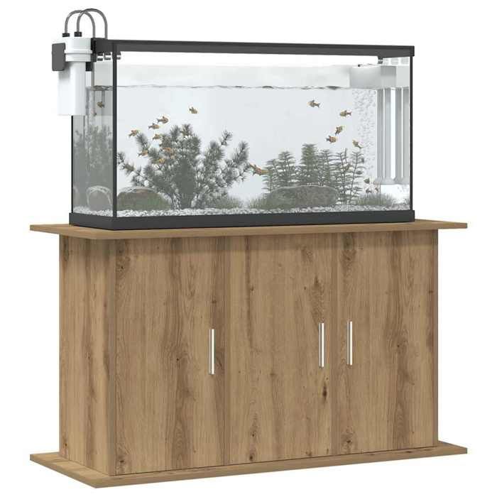 Meilleurs prix pour Support daquarium - vidaXL - Chêne artisanal - Bois dingénierie - 101x41x58 cm - 6 compartiments - Rangement pratique